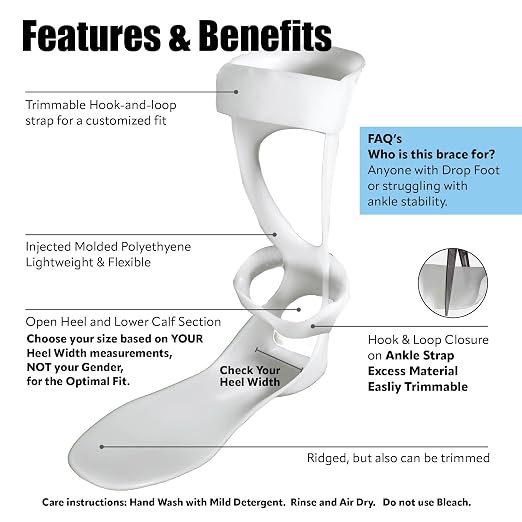 BraceOn AFO Swedish Drop Foot Stabilizer - Image 2