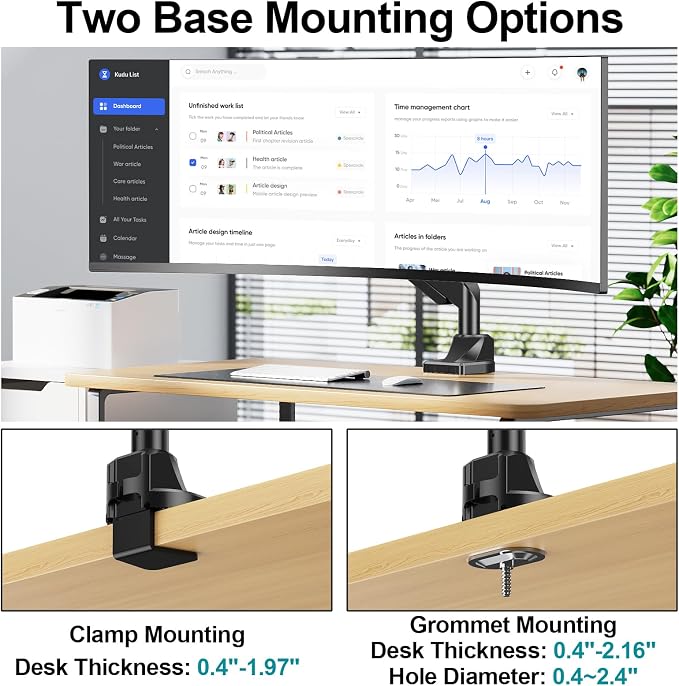 MOUNT PRO Heavy Duty Monitor Mount - Image 8