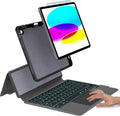 Keyboard Case for iPad 10th 10.9" 2022, iPad 11" A16 11th 2025-7 Color Backlight by eoso