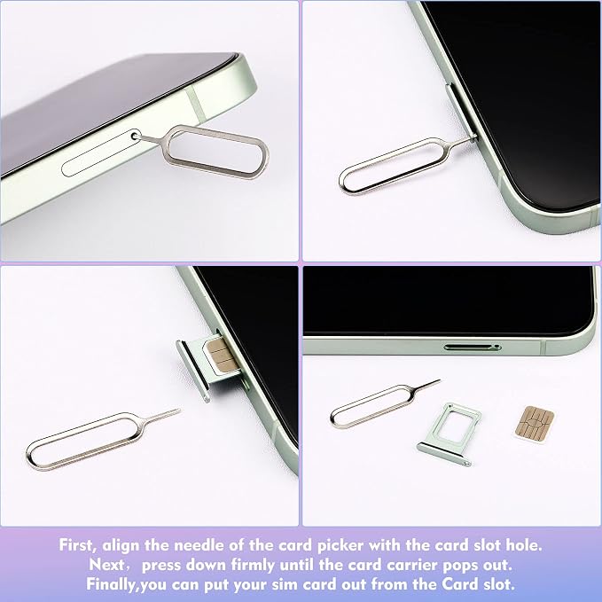 Frienda 30 Pieces SIM Card Removal Tool SIM Card Tray Eject Pins Opening - Image 5