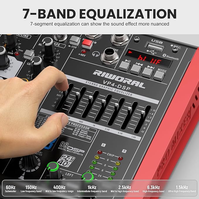 4 Channel Audio Interface DJ Mixer - Image 4