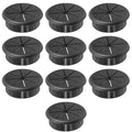 2-3/8" Black Desk Grommet, JTemgle Flexible Cable Grommet Rubber Cable Hole by JTemgle