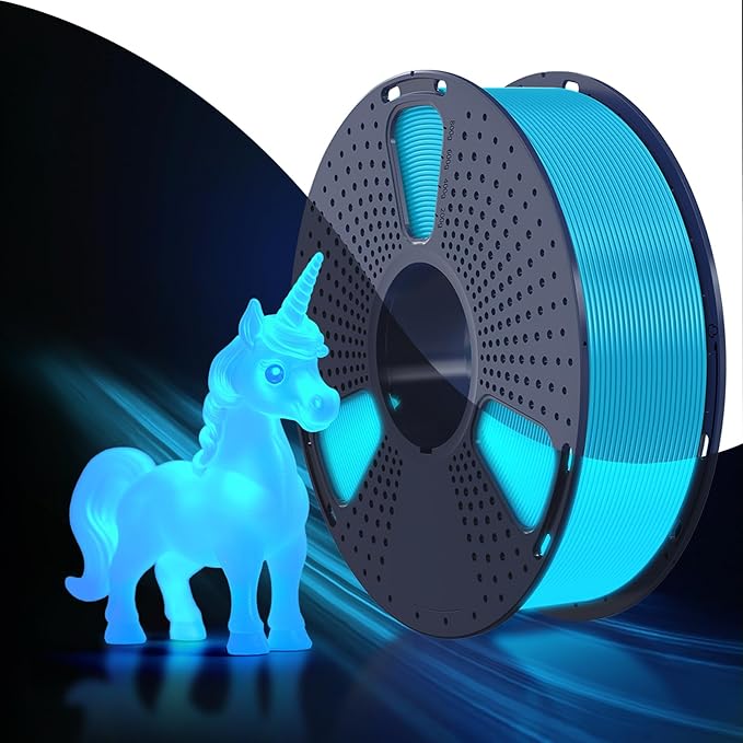 SUNLU PETG Glow in The Dark Filament, Luminous PETG 3D Printer Filament 1.75mm by SUNLU