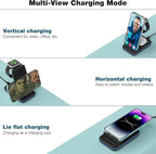 Wireless Charger for iPhone, Foldable 3 in 1 Fast Charging Station/Stand/Multi - Image 3