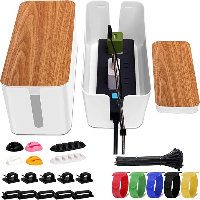 YUANYE Cable Management Box 2 Pack by YUANYE