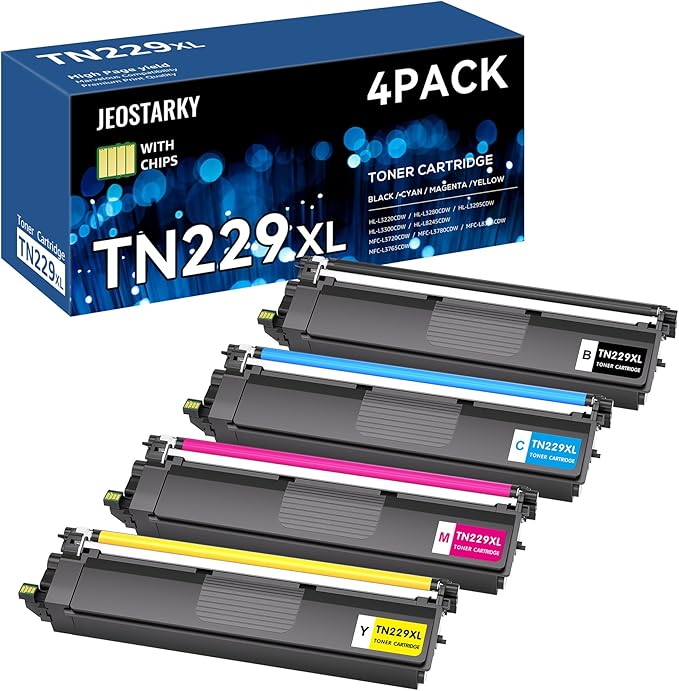 TN229XL TN229 Toner Cartridge High Yield Replacement by Jeostarky