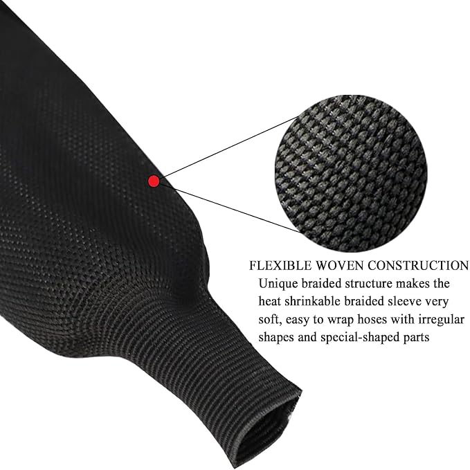 Braided Sleeving Heat Shrinkable Fabric 2:1 Ratio- Abrasion Protection - Image 6