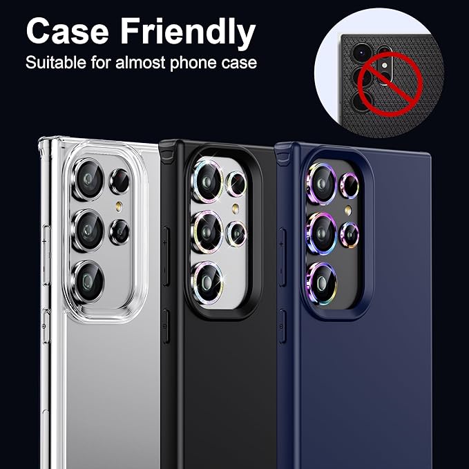 WSKEN for Samsung Galaxy S24 Ultra Camera Lens Protector, Ultra Thin Scratch - Image 5