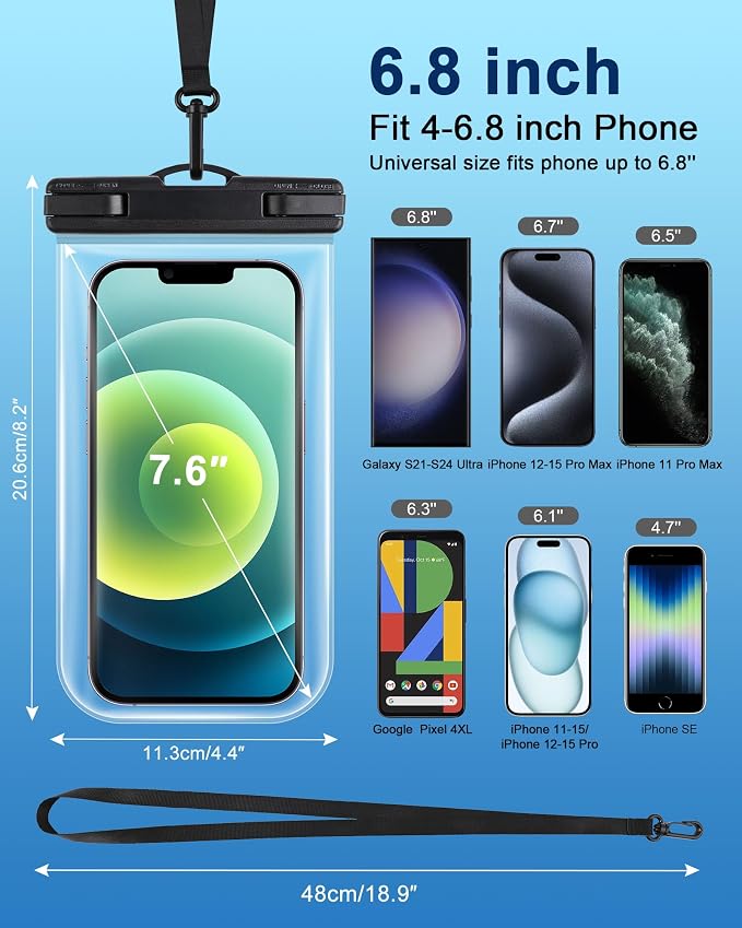 2025 Waterproof Phone Pouch: 3 Pack Cruise Ship Essentials Must Haves Dry Bag - Image 4