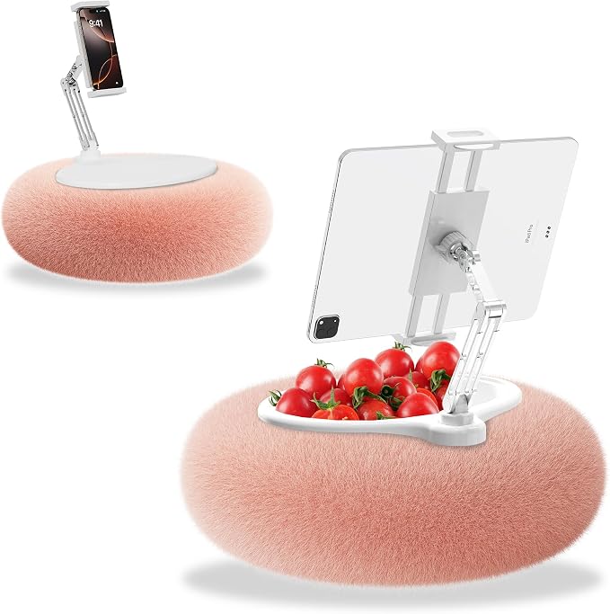 KABCON Pillow Tablet Stand for Kindle, 360°Adjustable Aluminum Pole Phone Holder by KABCON