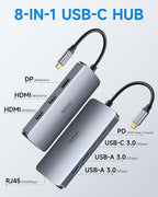 USB C Docking Station Dual Monitor, Selore Docking Station 3 Monitors Triple 4K - Image 2