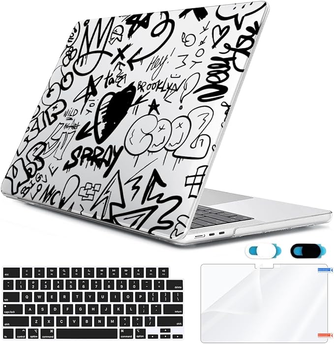 Compatible with MacBook Air 13 inch Case 2025 2024-2022 M4 A3240 M3 A3113 M2 by HOHAIYOO