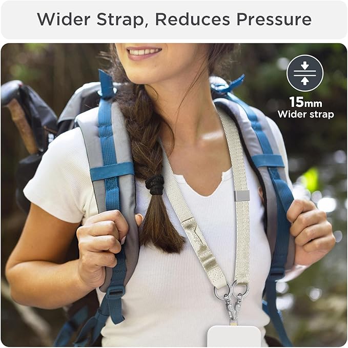 Phone Lanyard 2 in 1, Anti Theft Phone Strap Crossbody - Image 4