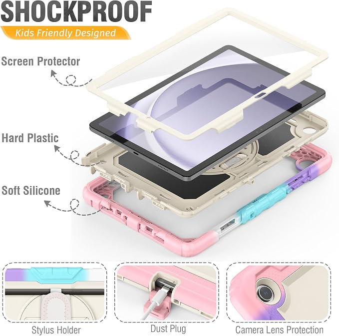 HXCASEAC Case for Samsung Galaxy Tab A9+ Plus 11 Inch, Protective - Image 8