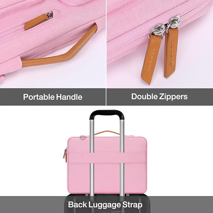 MOSISO 360 Protective Laptop Shoulder Bag, 13-13.3 inch Computer Bag Compatible - Image 4