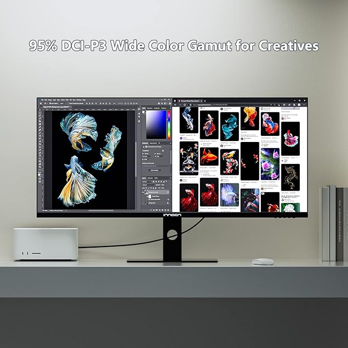 INNOCN 40C1R Ultrawide Monitor 40" WQHD 3440 x 1440p 144Hz FreeSync Premium - Image 6