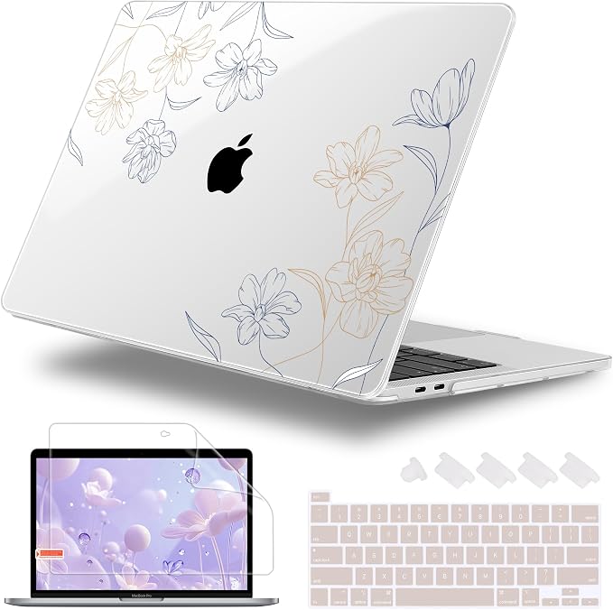 Case for MacBook Pro 13 inch with/Without Touch Bar, Hard Shell + Keyboard by WelcomeViseNewitems
