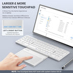 Foldable Bluetooth Keyboard, Portable Full Size Folding Keyboard - Image 2
