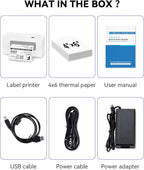 Bluetooth Thermal Label Printer, Wireless 4x6 Shipping Label Printer - Image 9