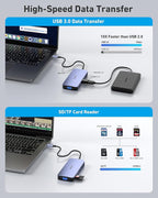 BENFEI 11-in-1 USB C Hub Triple Display Docking Station Dual HDMI, 3*USB 3.0 - Image 5