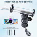 Motorcycle Phone Clip Kit, Anti-Theft Double Socket Arm/Angled Bolt-Head - Image 5