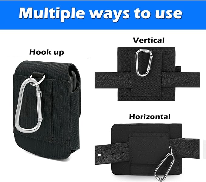 BECPLT for Galaxy Z Flip7 FE 7 6 5 4 3 Nylon Cell Phone Pouch Holster Case - Image 3