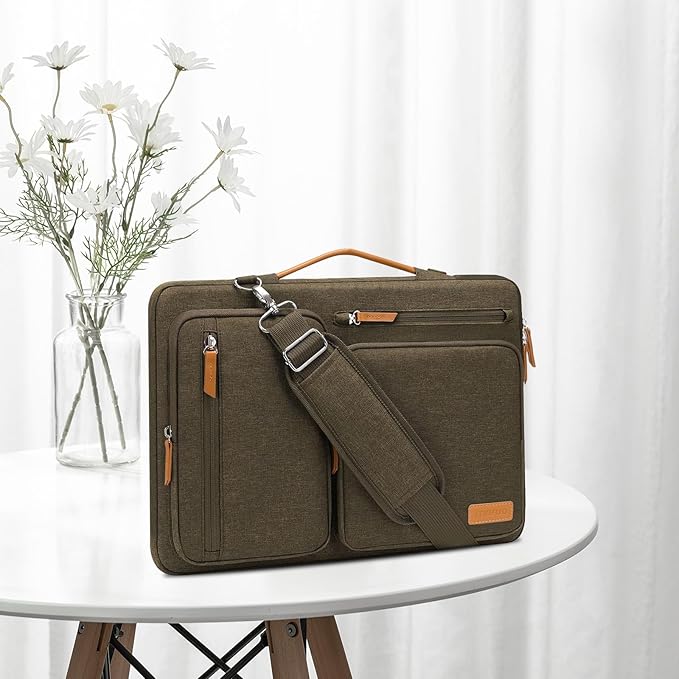 MOSISO 360 Protective Laptop Shoulder Bag, 15-15.6 inch Computer Bags Compatible - Image 6