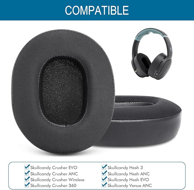 GEVO Ear Pads Replacement for Skullcandy Hesh 3 Hesh EVO Hesh ANC Headphone - Image 2