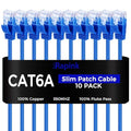 Rapink Patch Cables Cat6a 3ft Slim, Cat6a Ethernet Patch Cable 10G Support by Rapink