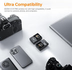 COMICA BoomX-D1 PRO Wireless Lavalier Microphone, 16GB Storage, Safety Audio - Image 3
