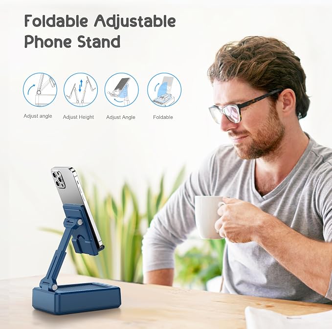 TechGlow Gifts for Men Women Foldable Cellphone Stand - Image 4
