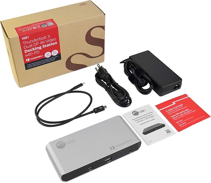 SIIG Thunderbolt 3 or USB C Dual 4K Display Docking Station - Image 9