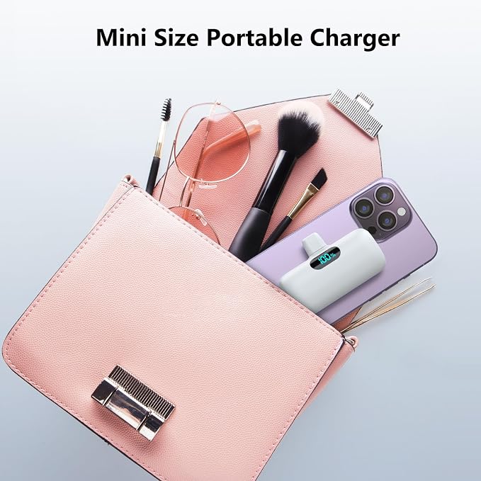 Samll Portable Charger for iPhone 16/15 Series, 5000mAh 3A PD USB C Power Bank - Image 4