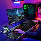 HAUTOCO Wireless Charging Mouse Pad 15W RGB Gaming Mousepad Waterproof Desk Mat - Image 7