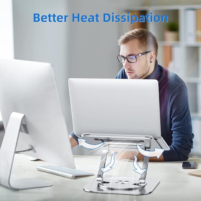 Adjustable Laptop Stand for Desk, Ergonomic Riser - Image 5