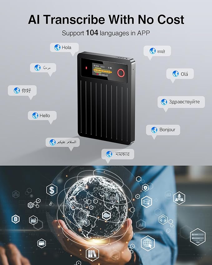 AI Voice Recorder 64GB, Note Voice Recorder - Image 5
