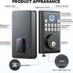 CAMCAMP Keyless Entry Door Lock, Fingerprint Door Lock - Image 9