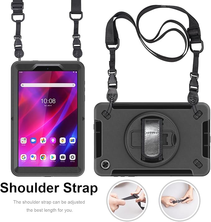 Junfire Shockproof Case for Lenovo Tab M8 4th Gen 2023, Heavy Duty Rugged Case - Image 4