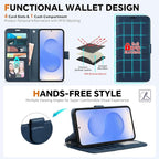 TUCCH Case Wallet for Galaxy S25 Edge, 2 in 1 Magnetic PU Leather Wrist Strap - Image 5