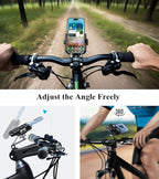 BRCOVAN Bike Fork Stem Phone Mount Holder Adjustable Bicycle Headset Top Cap - Image 3
