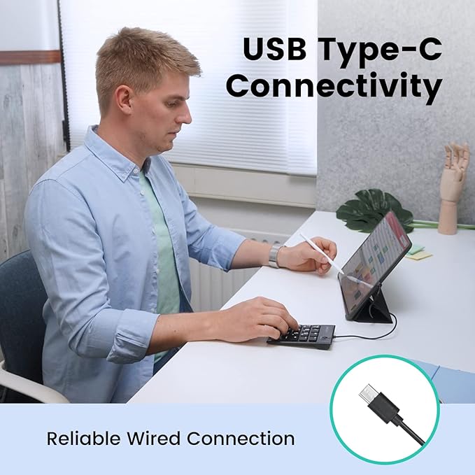 Perixx PERIPAD-202C Wired USB-C Slim Numeric Keypad - Image 2