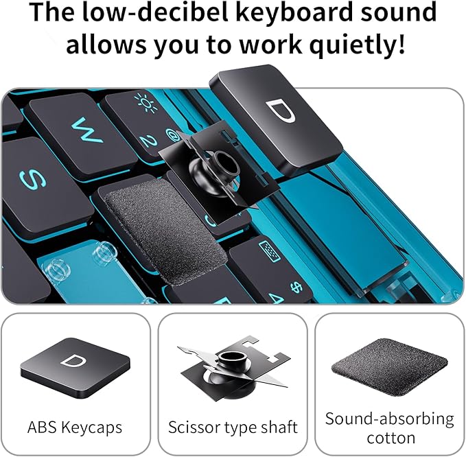 iPad Keyboard Case for iPad 10th Gen & 11th, Magic Wireless Keyboard - Image 9