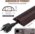 Floor Cord Cover Cavity 0.8"x0.37" Self Adhesive Cord Hider, 3.3FT Low Profile - Image 2