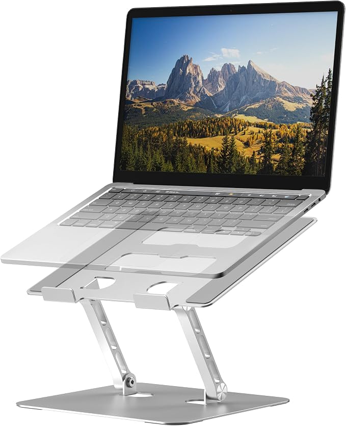 Adjustable Laptop Stand, Ergonomic Foldable Notebook Computer Holder.Compatible by YTech