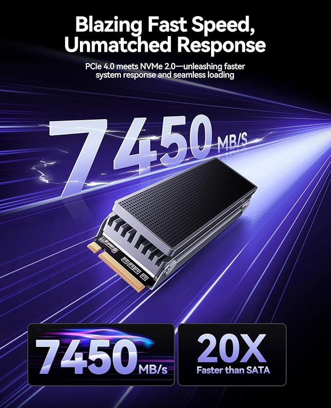 ORICO OSC 2TB M.2 NVMe SSD for Desktop PC, PCIe 4.0 Internal SSD - Image 2