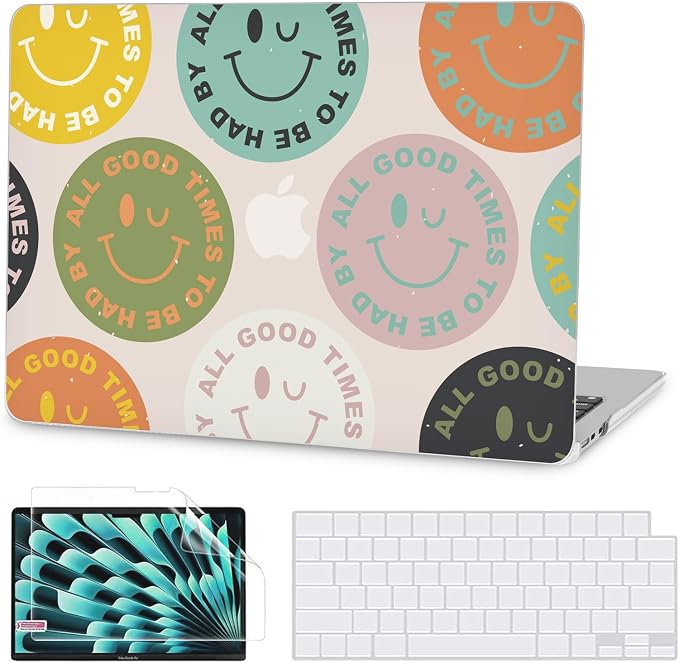 G JGOO Compatible with MacBook Air 13 inch Case 2025 2024 2023 2022 M4 A3240 M3 by GJGOO