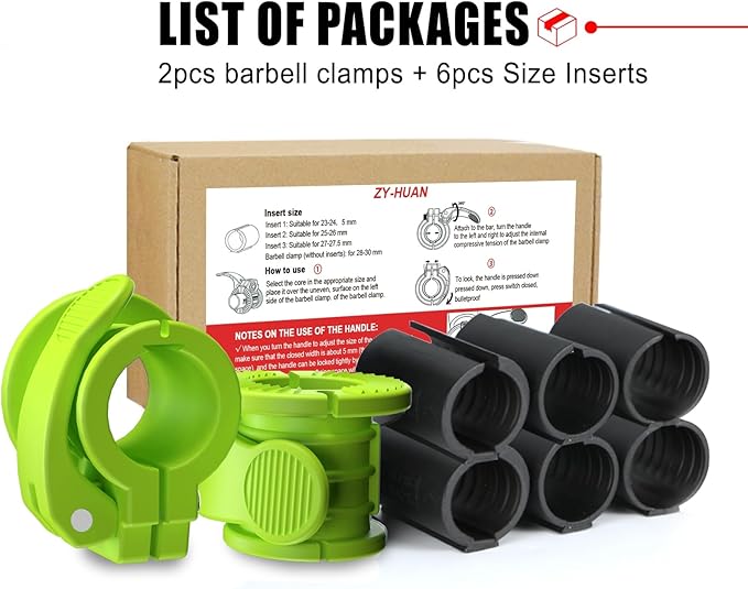 Barbell Clips 1 Inch Quick Release Weight Clamps 0.9-1.18inch Multi-Size - Image 6