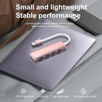 USB Hub, USB 3.0 Hub Aluminum Alloy Ultra Slim USB Splitter, Portable 4 Port - Image 6