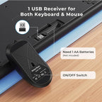 Silent Wireless Keyboard and Mouse Combo - Image 5