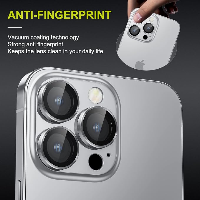 WSKEN for iPhone 14 Pro/iPhone 14 Pro Max Camera Lens Protector, HD Tempered - Image 4
